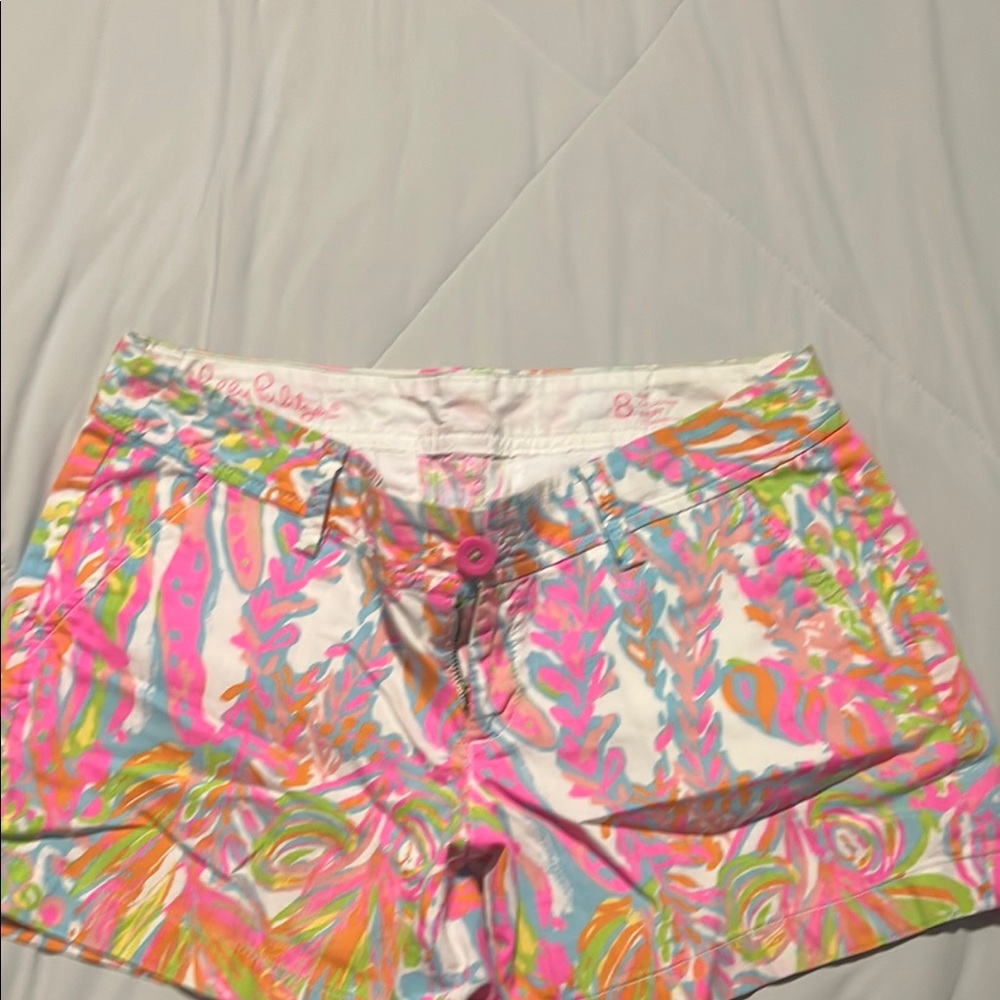 Lilly Pulitzer Callahan Pink and Orange Shorts